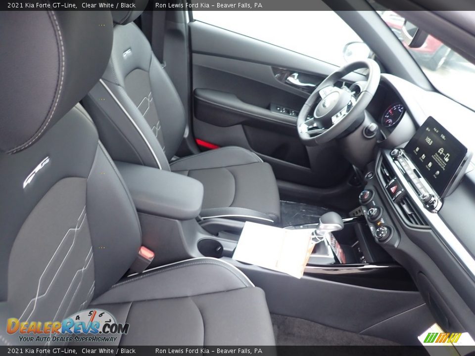 2021 Kia Forte GT-Line Clear White / Black Photo #10