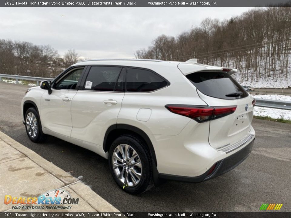 2021 Toyota Highlander Hybrid Limited AWD Blizzard White Pearl / Black Photo #2