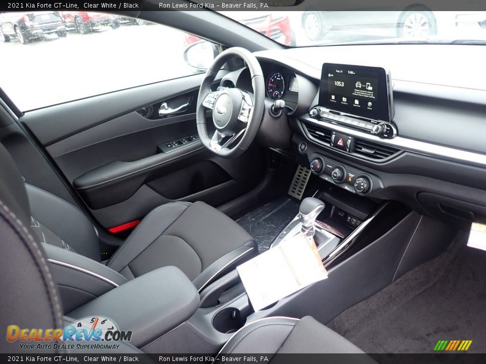 2021 Kia Forte GT-Line Clear White / Black Photo #11