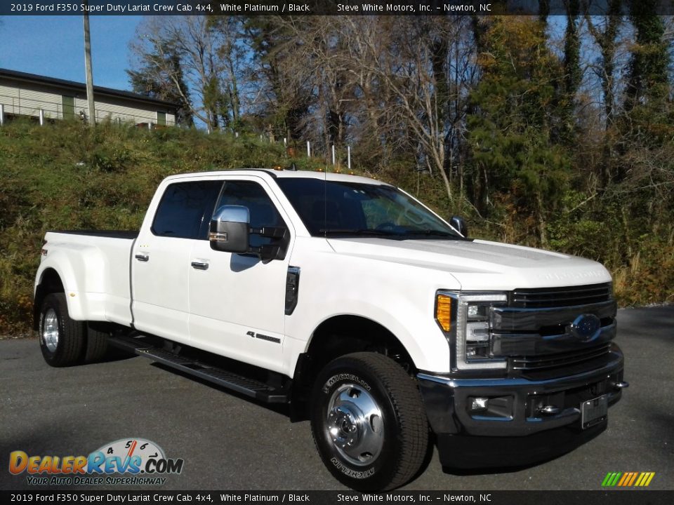 White Platinum 2019 Ford F350 Super Duty Lariat Crew Cab 4x4 Photo #5