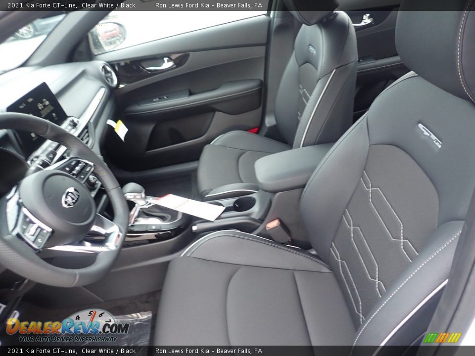2021 Kia Forte GT-Line Clear White / Black Photo #13