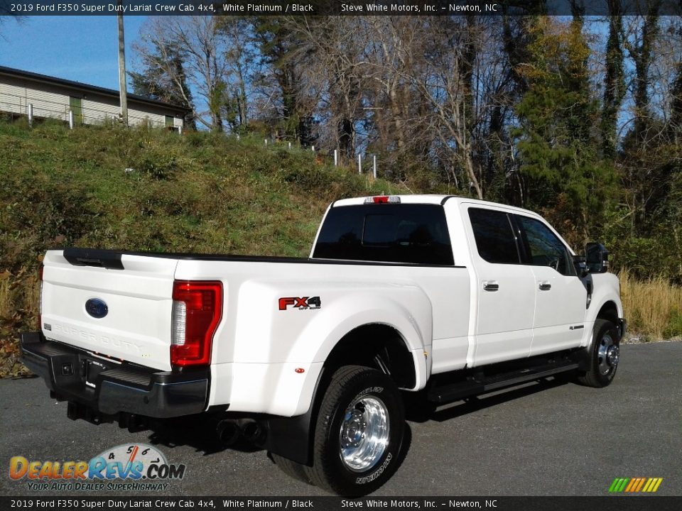 2019 Ford F350 Super Duty Lariat Crew Cab 4x4 White Platinum / Black Photo #7