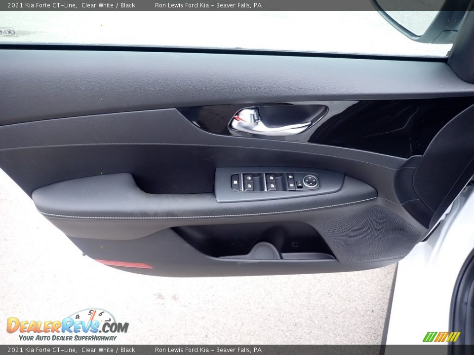 2021 Kia Forte GT-Line Clear White / Black Photo #14