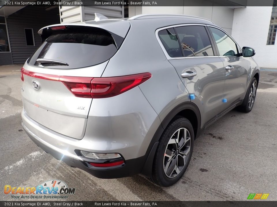 2021 Kia Sportage EX AWD Steel Gray / Black Photo #2