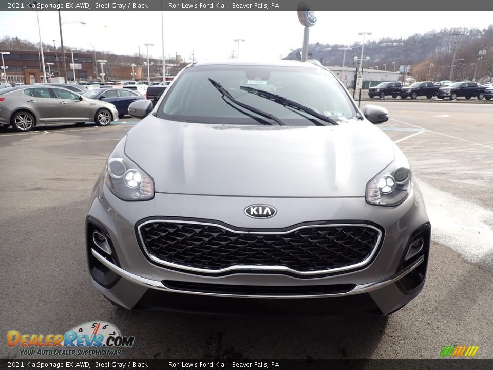2021 Kia Sportage EX AWD Steel Gray / Black Photo #4