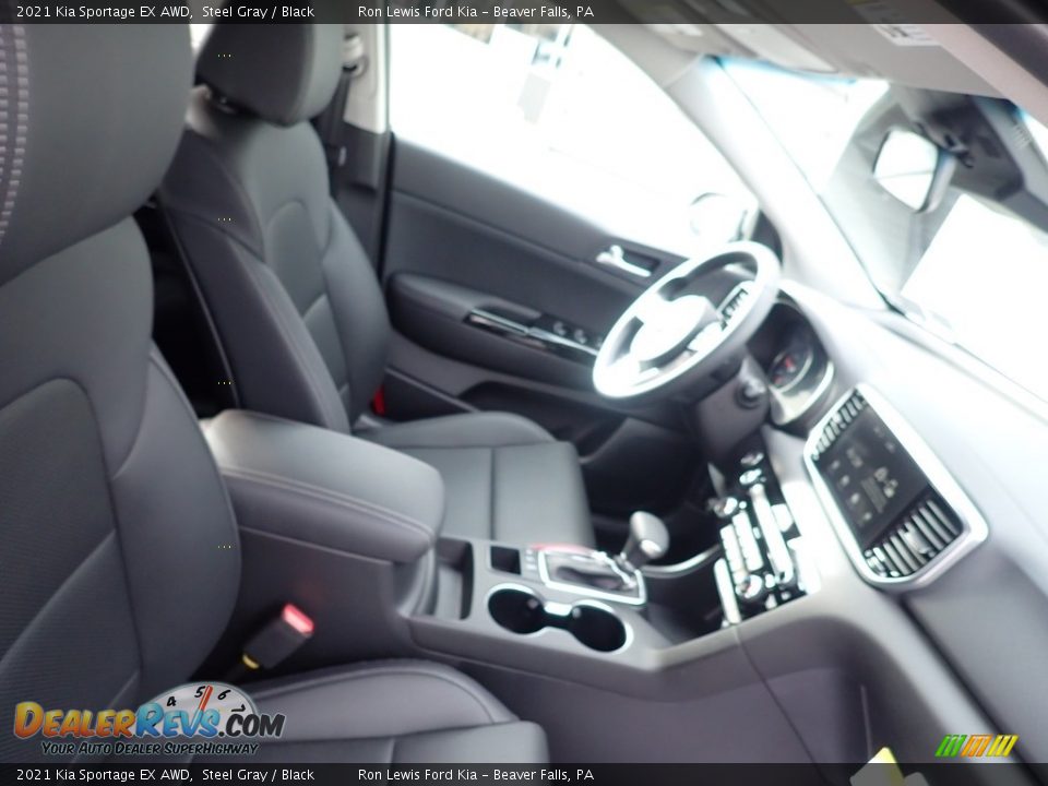 2021 Kia Sportage EX AWD Steel Gray / Black Photo #10