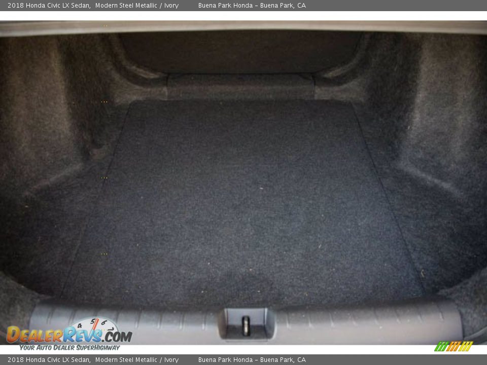 2018 Honda Civic LX Sedan Modern Steel Metallic / Ivory Photo #21