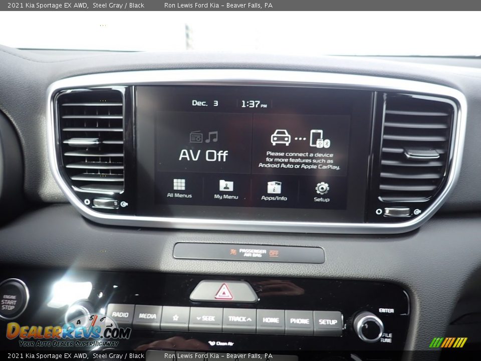 2021 Kia Sportage EX AWD Steel Gray / Black Photo #15