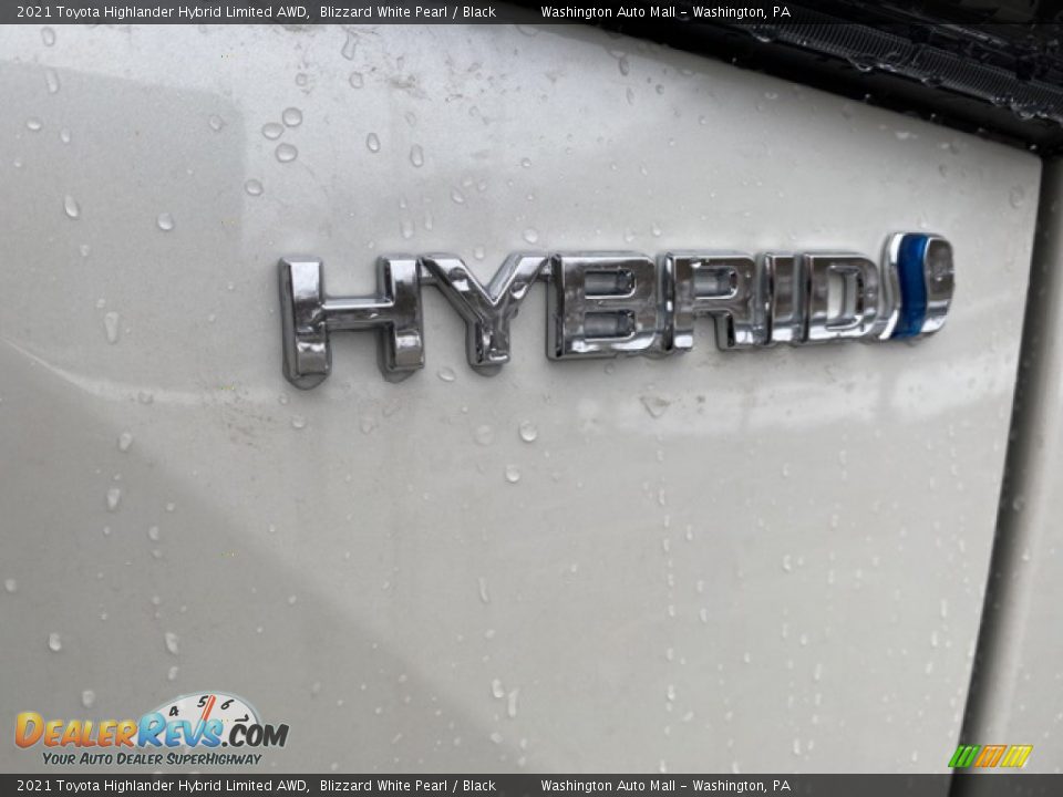 2021 Toyota Highlander Hybrid Limited AWD Blizzard White Pearl / Black Photo #29