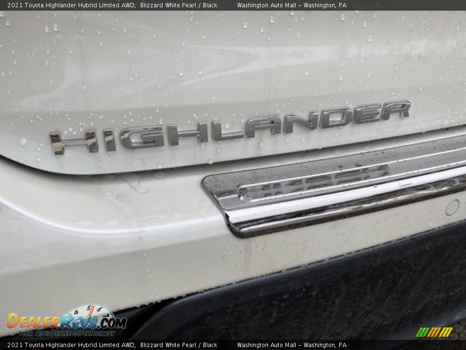 2021 Toyota Highlander Hybrid Limited AWD Blizzard White Pearl / Black Photo #30
