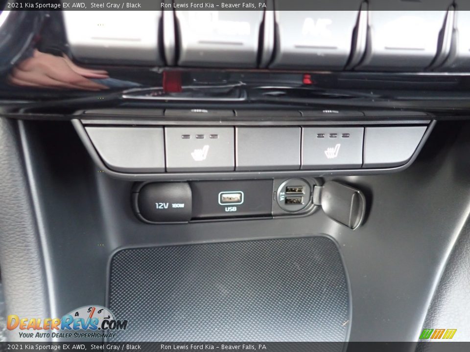 2021 Kia Sportage EX AWD Steel Gray / Black Photo #17