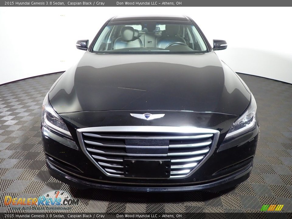 2015 Hyundai Genesis 3.8 Sedan Caspian Black / Gray Photo #4