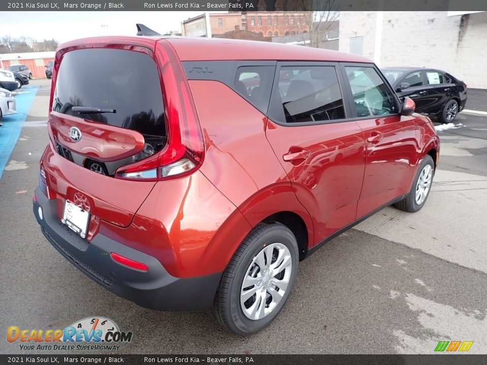 2021 Kia Soul LX Mars Orange / Black Photo #2