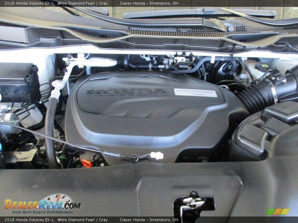 2018 Honda Odyssey EX-L White Diamond Pearl / Gray Photo #13