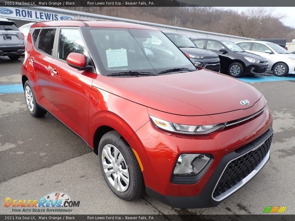 2021 Kia Soul LX Mars Orange / Black Photo #3