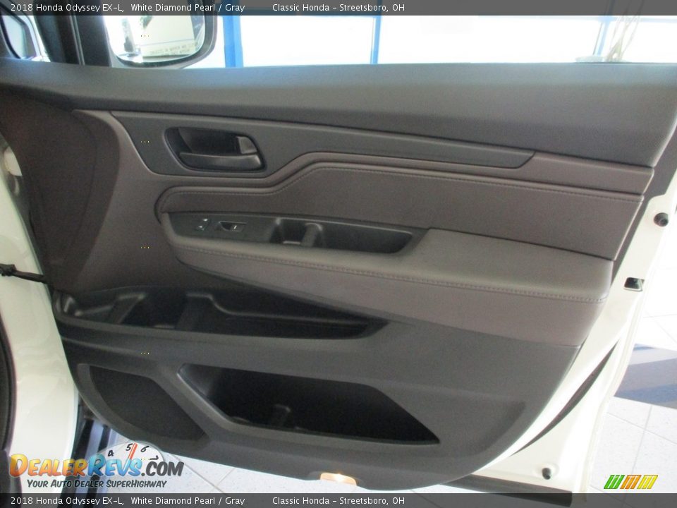 2018 Honda Odyssey EX-L White Diamond Pearl / Gray Photo #14