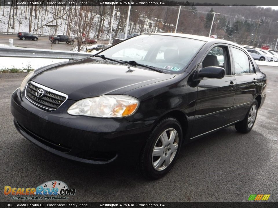 2008 Toyota Corolla LE Black Sand Pearl / Stone Photo #9