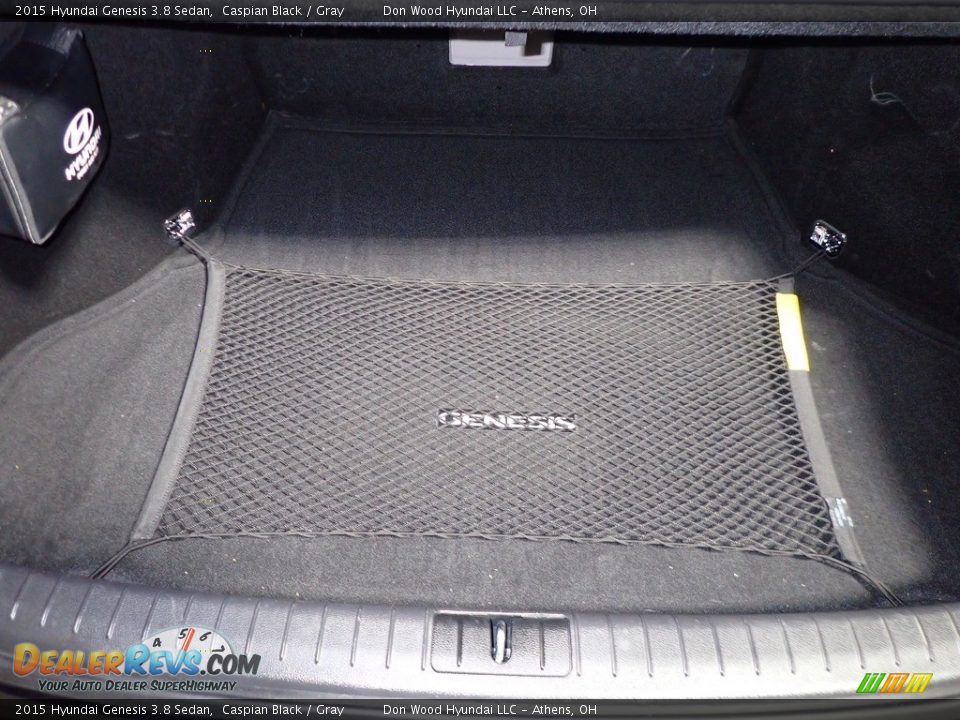 2015 Hyundai Genesis 3.8 Sedan Caspian Black / Gray Photo #12