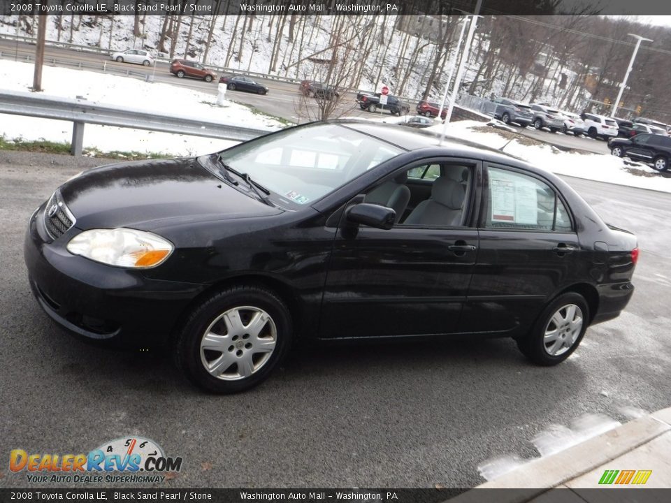 2008 Toyota Corolla LE Black Sand Pearl / Stone Photo #10