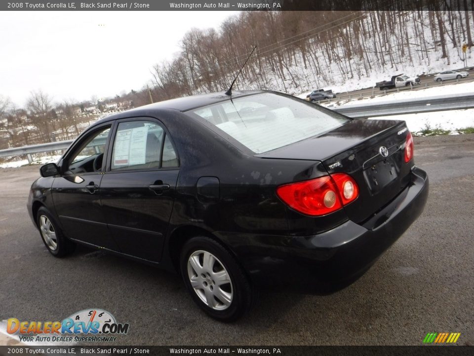 2008 Toyota Corolla LE Black Sand Pearl / Stone Photo #11