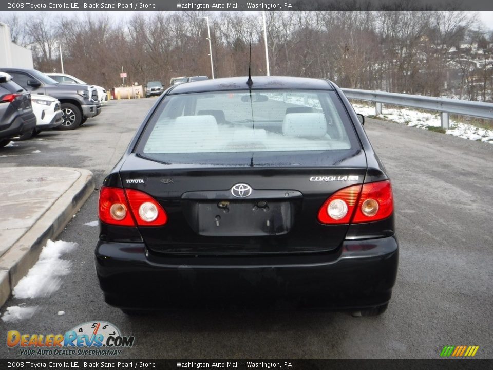 2008 Toyota Corolla LE Black Sand Pearl / Stone Photo #12