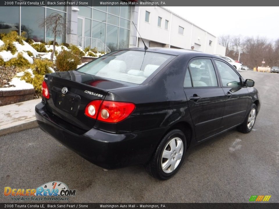 2008 Toyota Corolla LE Black Sand Pearl / Stone Photo #13