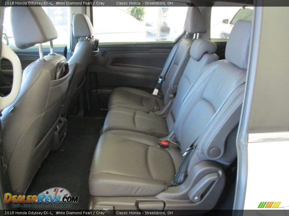 2018 Honda Odyssey EX-L White Diamond Pearl / Gray Photo #25