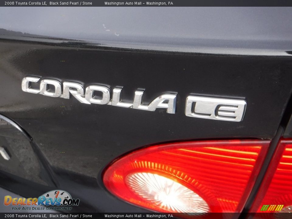 2008 Toyota Corolla LE Black Sand Pearl / Stone Photo #14