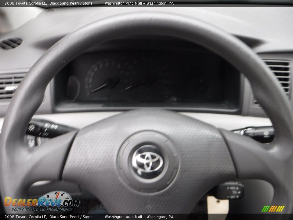 2008 Toyota Corolla LE Black Sand Pearl / Stone Photo #18