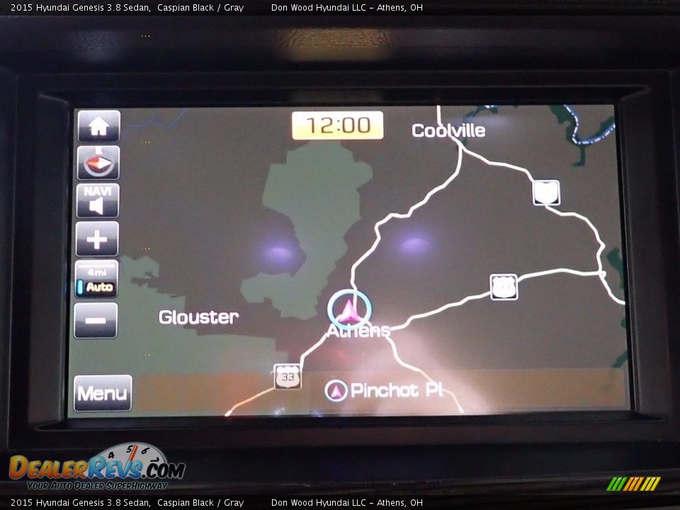 2015 Hyundai Genesis 3.8 Sedan Caspian Black / Gray Photo #23