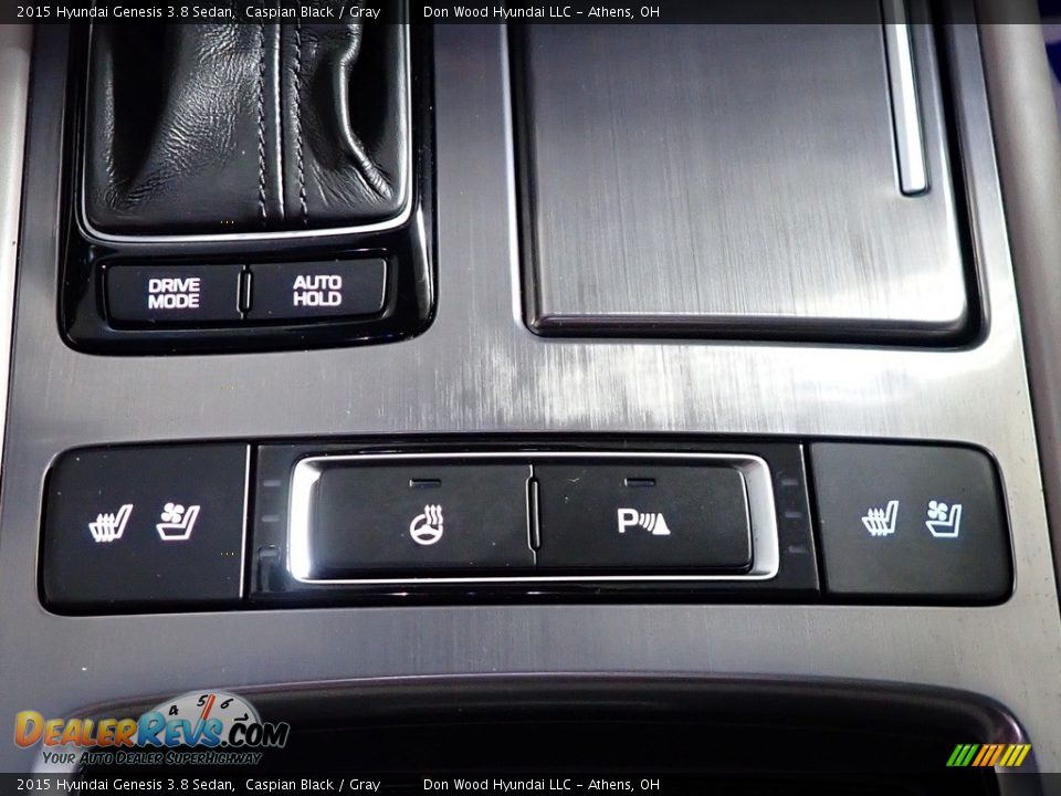 2015 Hyundai Genesis 3.8 Sedan Caspian Black / Gray Photo #24