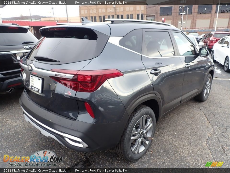 2021 Kia Seltos S AWD Gravity Gray / Black Photo #2
