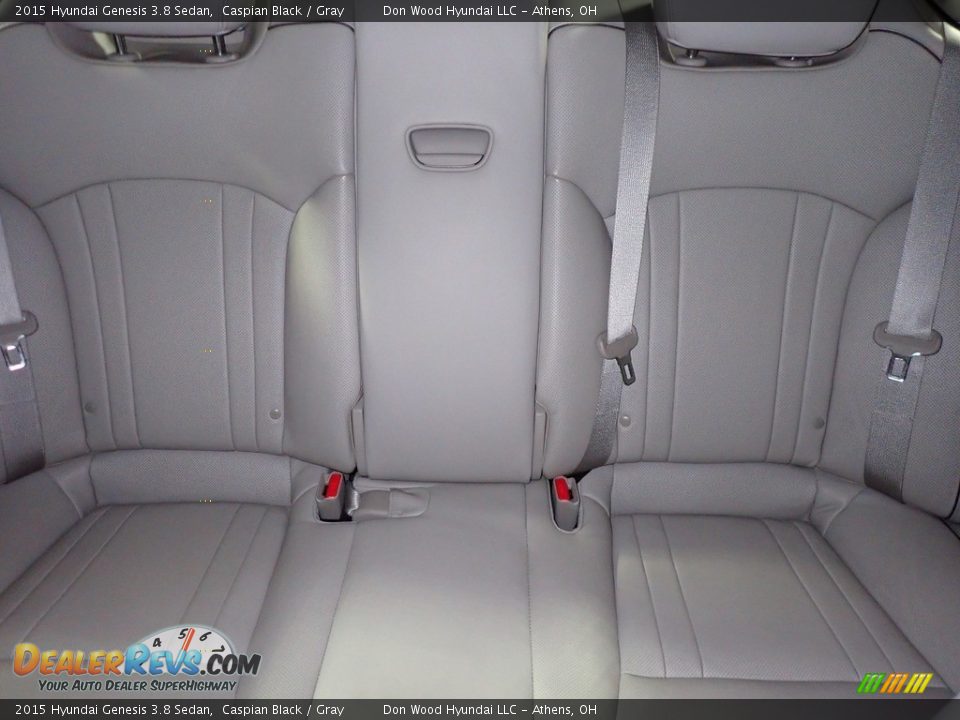 2015 Hyundai Genesis 3.8 Sedan Caspian Black / Gray Photo #27