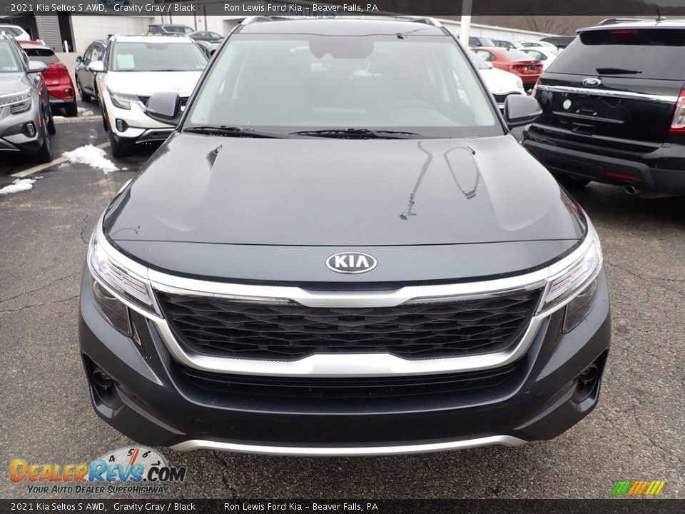 2021 Kia Seltos S AWD Gravity Gray / Black Photo #4