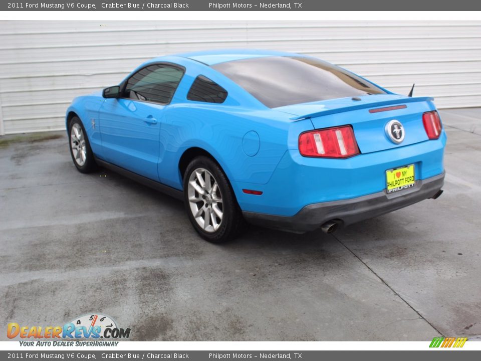 2011 Ford Mustang V6 Coupe Grabber Blue / Charcoal Black Photo #8