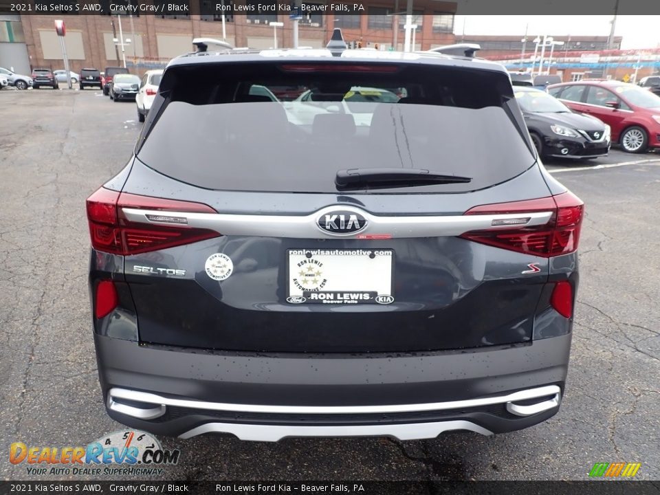 2021 Kia Seltos S AWD Gravity Gray / Black Photo #7