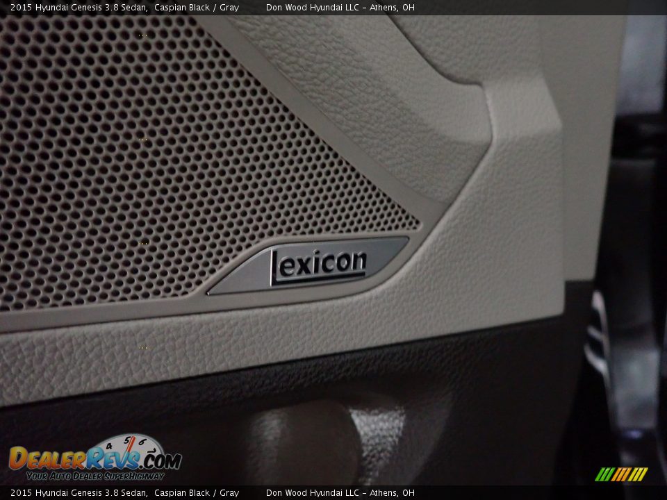 2015 Hyundai Genesis 3.8 Sedan Caspian Black / Gray Photo #33