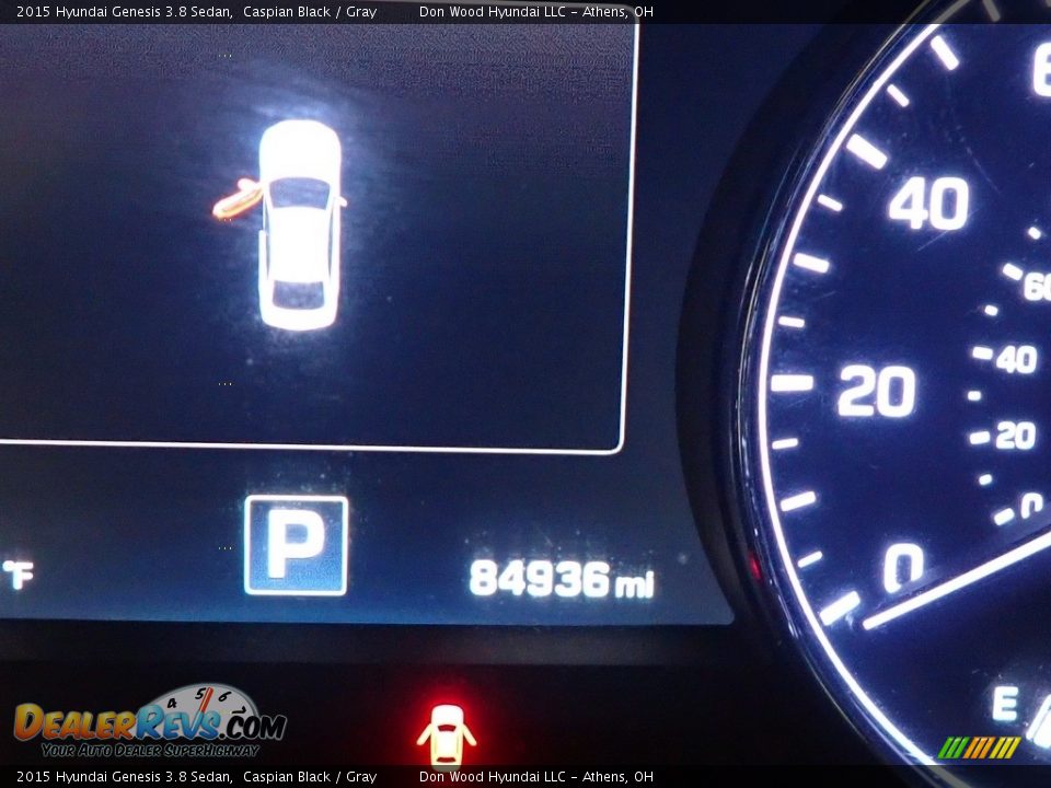 2015 Hyundai Genesis 3.8 Sedan Caspian Black / Gray Photo #34