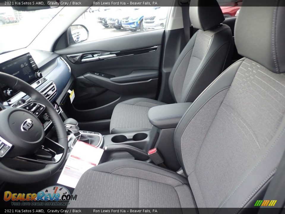 2021 Kia Seltos S AWD Gravity Gray / Black Photo #11