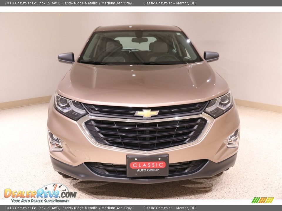 2018 Chevrolet Equinox LS AWD Sandy Ridge Metallic / Medium Ash Gray Photo #2