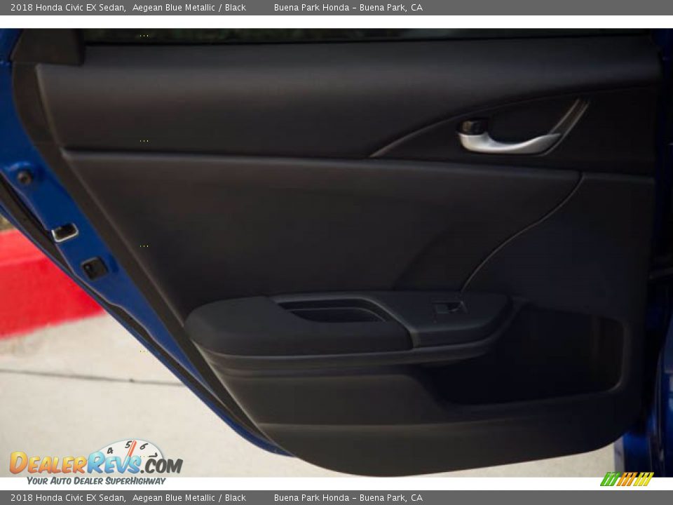 2018 Honda Civic EX Sedan Aegean Blue Metallic / Black Photo #34