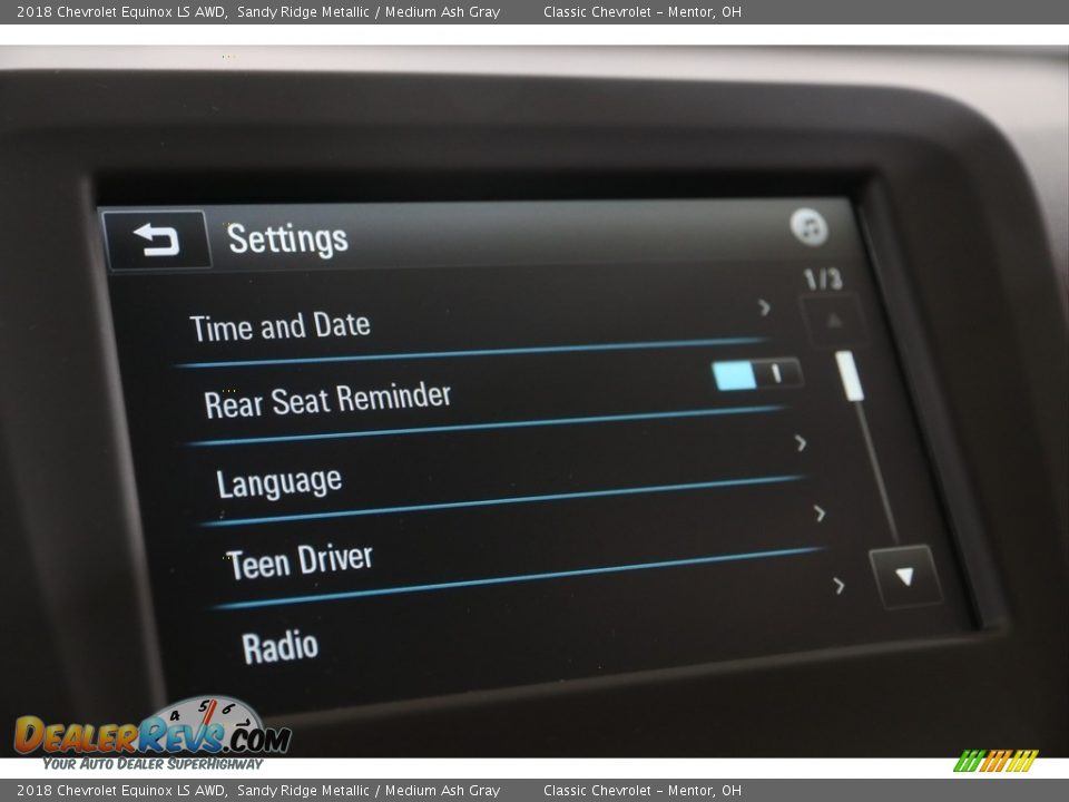 2018 Chevrolet Equinox LS AWD Sandy Ridge Metallic / Medium Ash Gray Photo #13