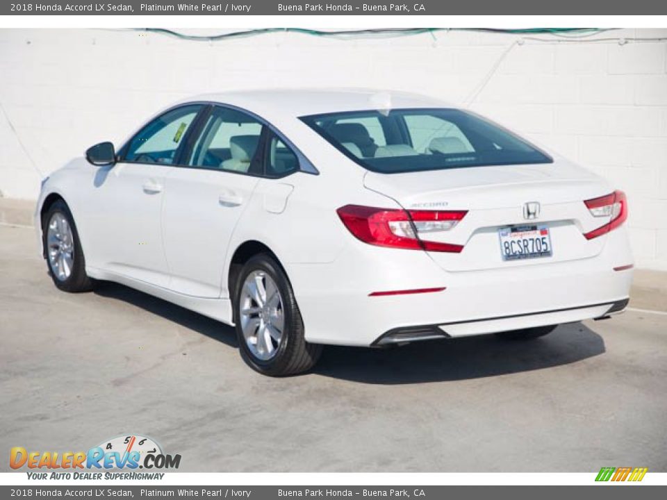 2018 Honda Accord LX Sedan Platinum White Pearl / Ivory Photo #2