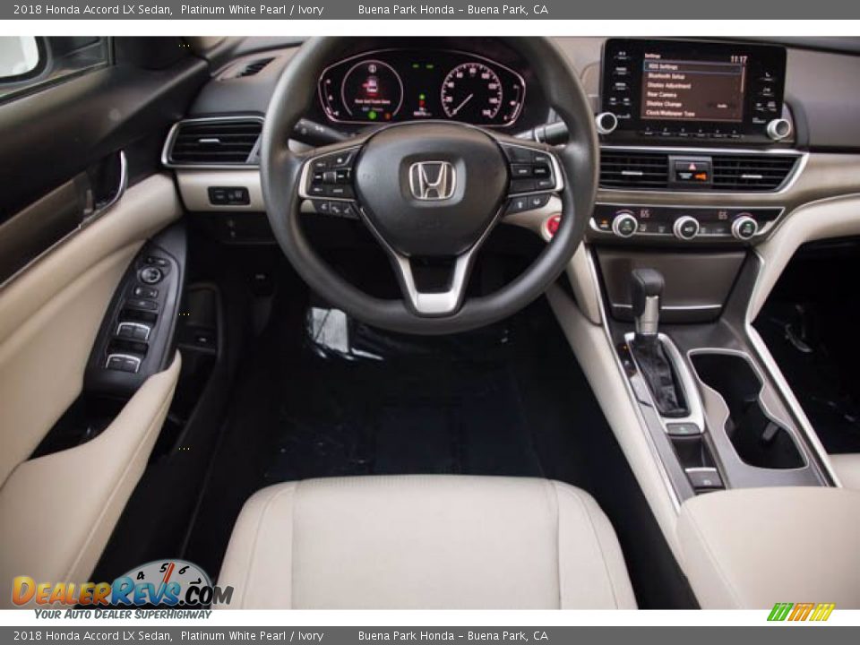 2018 Honda Accord LX Sedan Platinum White Pearl / Ivory Photo #5