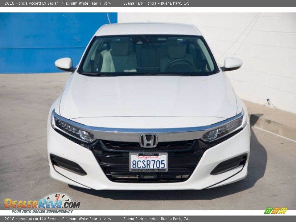 2018 Honda Accord LX Sedan Platinum White Pearl / Ivory Photo #7