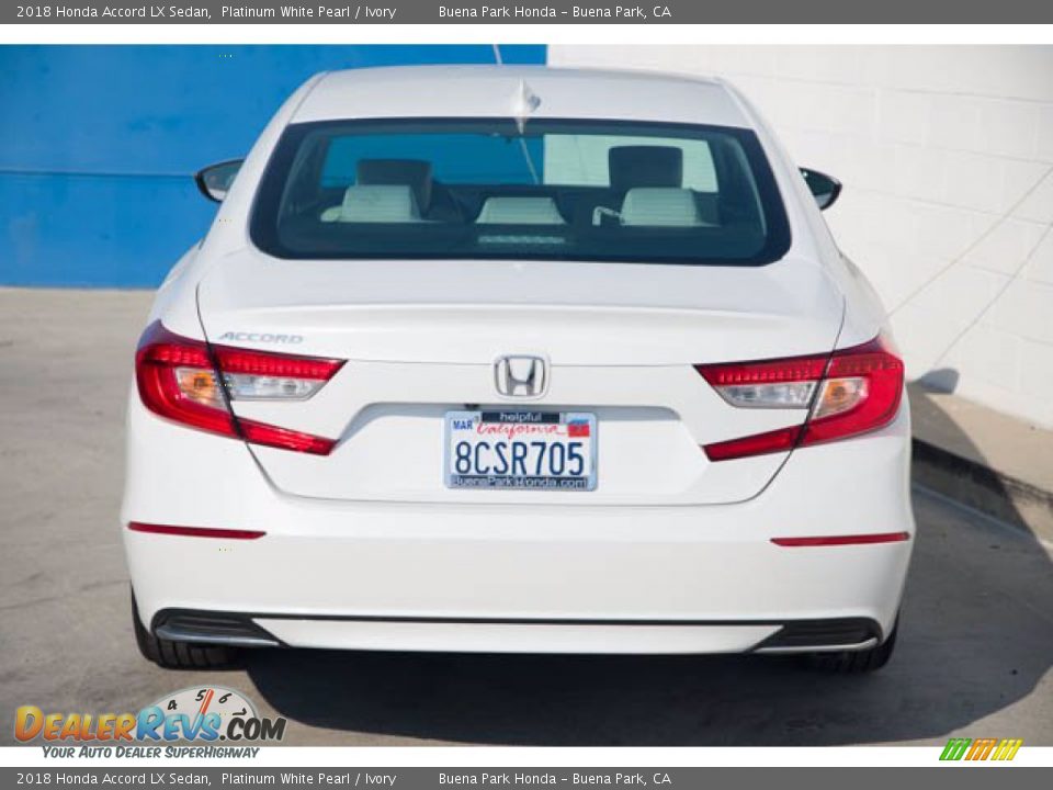 2018 Honda Accord LX Sedan Platinum White Pearl / Ivory Photo #11