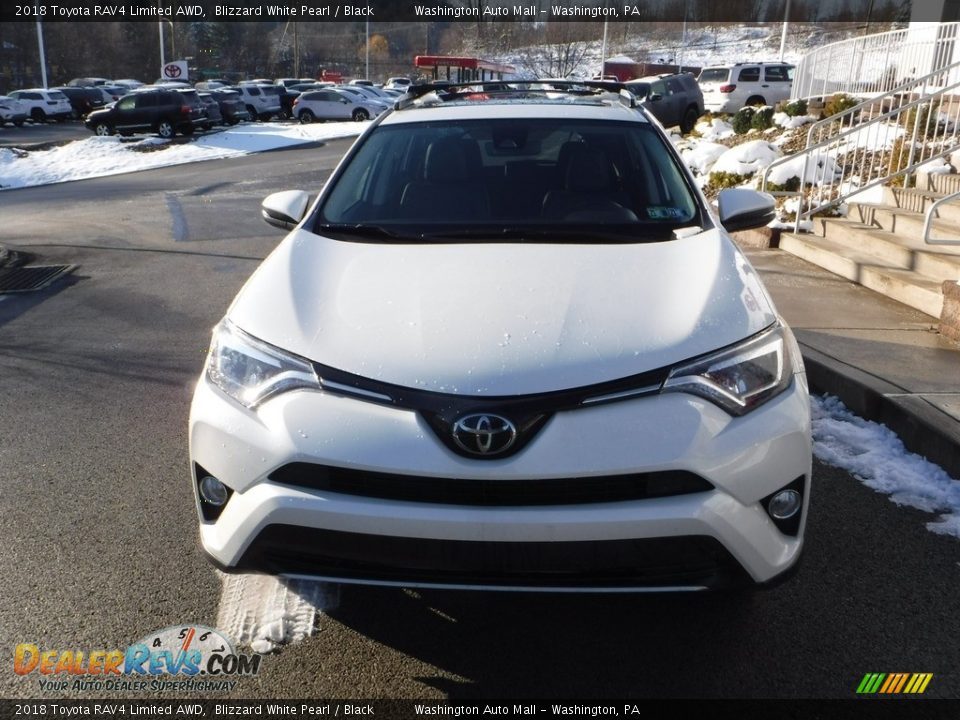 2018 Toyota RAV4 Limited AWD Blizzard White Pearl / Black Photo #10