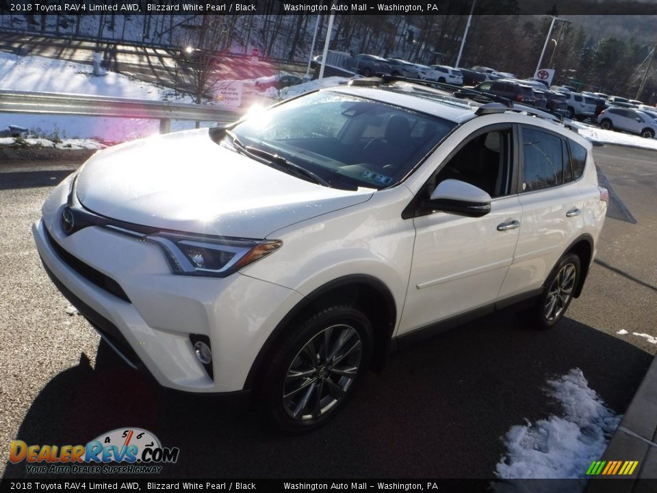 2018 Toyota RAV4 Limited AWD Blizzard White Pearl / Black Photo #11