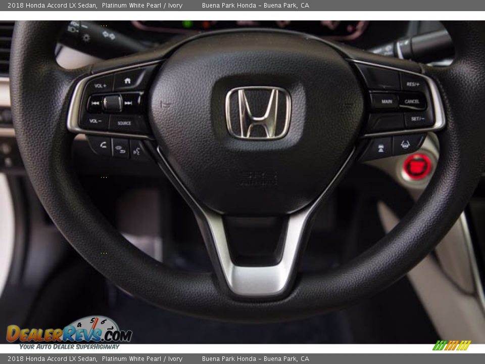 2018 Honda Accord LX Sedan Platinum White Pearl / Ivory Photo #15