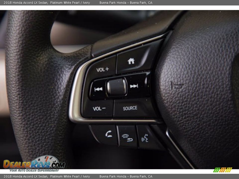 2018 Honda Accord LX Sedan Platinum White Pearl / Ivory Photo #16